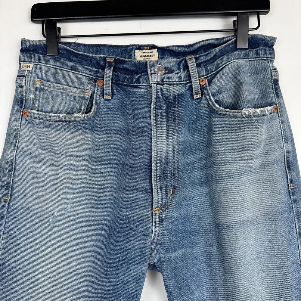 Citizens of Humanity Dree Crop High Rise Slim Straight Jeans Premium - 28